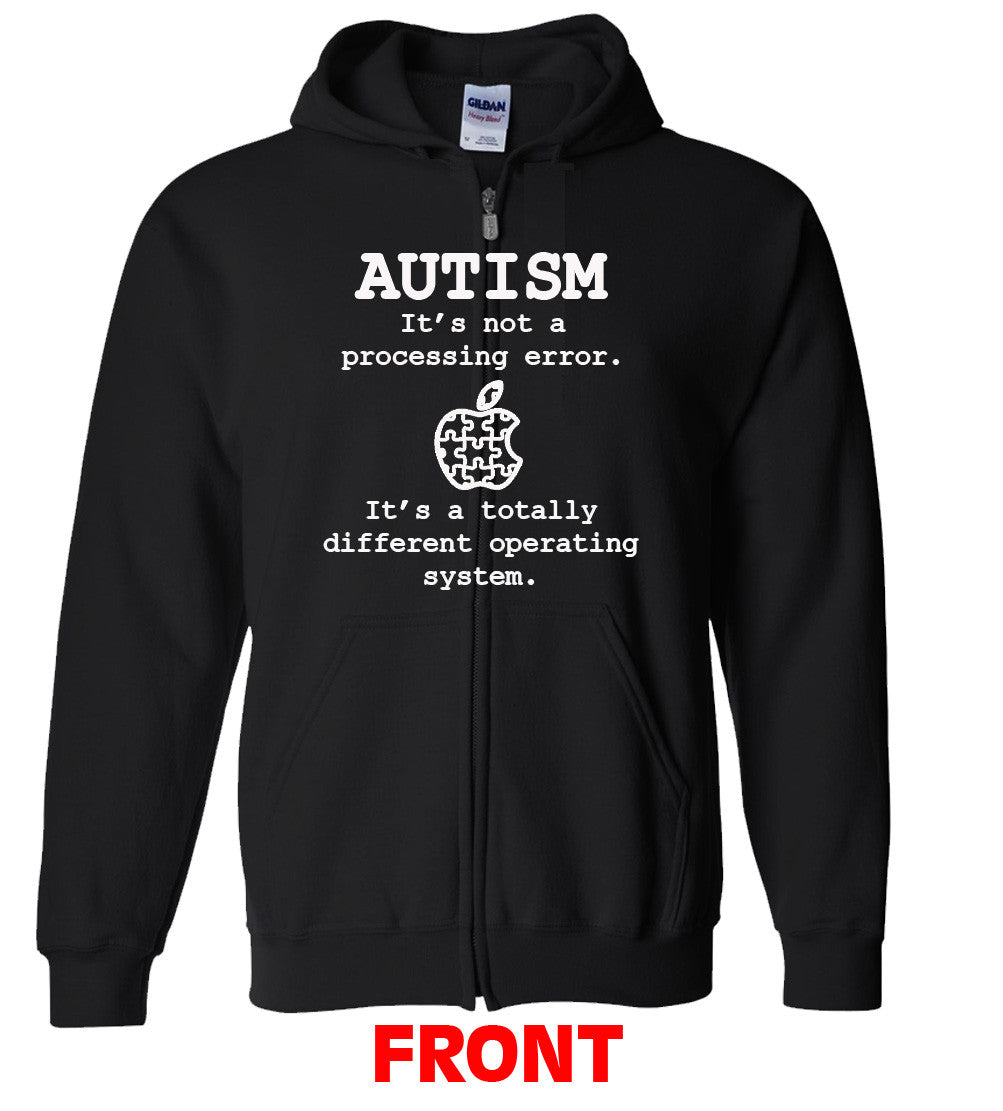 Autism, Its Not Processing Error, Its A Totally Different Operating System (Apple Parody) T shirt