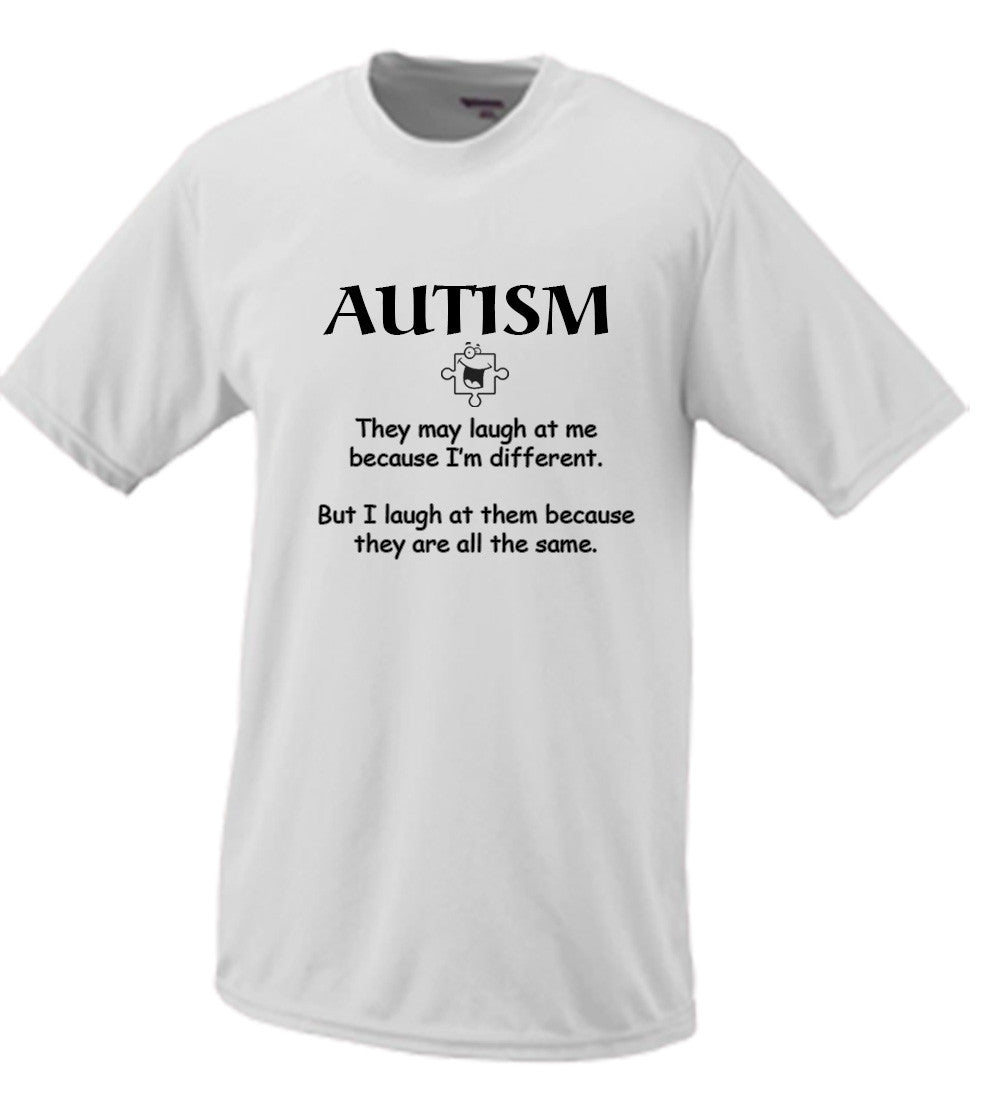 Autism They May Laugh At Me Because I'm Different Tshirt