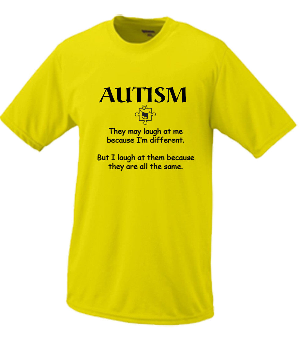 Autism They May Laugh At Me Because I'm Different Tshirt