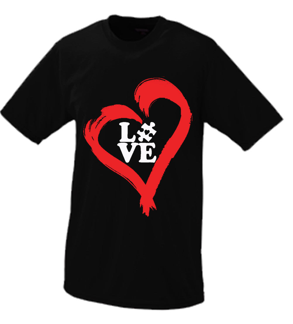 Autistic Heart Of Love Tshirt