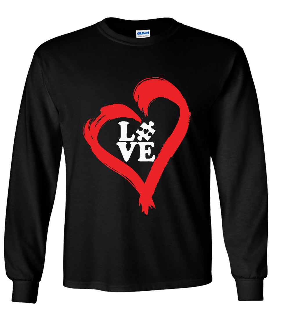 Autistic Heart Of Love Tshirt