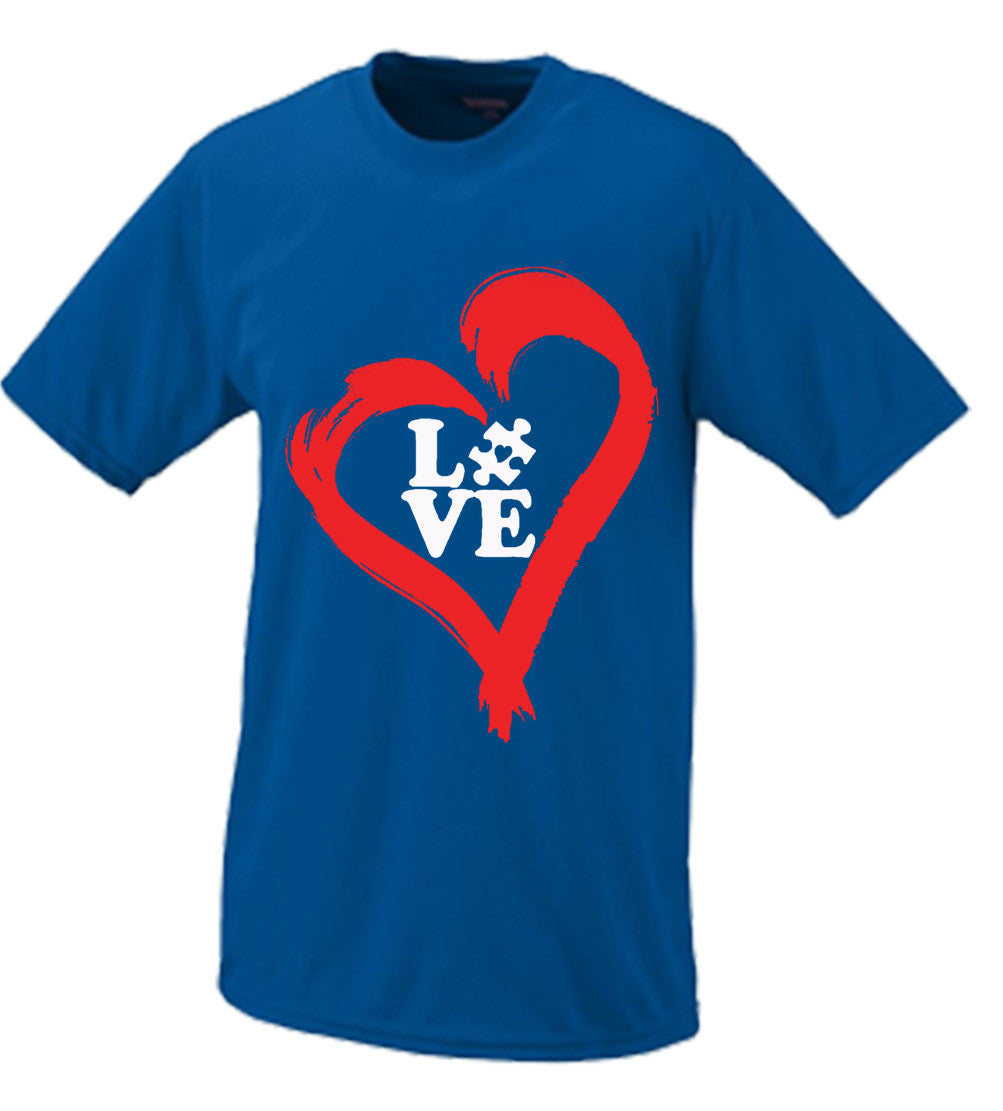 Autistic Heart Of Love Tshirt