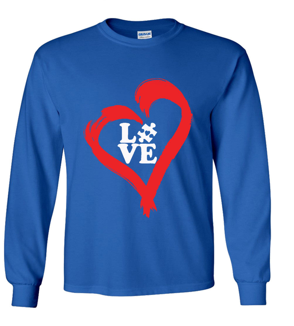 Autistic Heart Of Love Tshirt