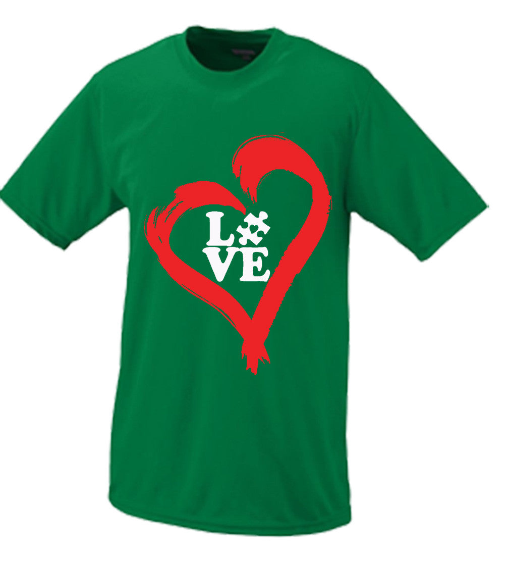 Autistic Heart Of Love Tshirt