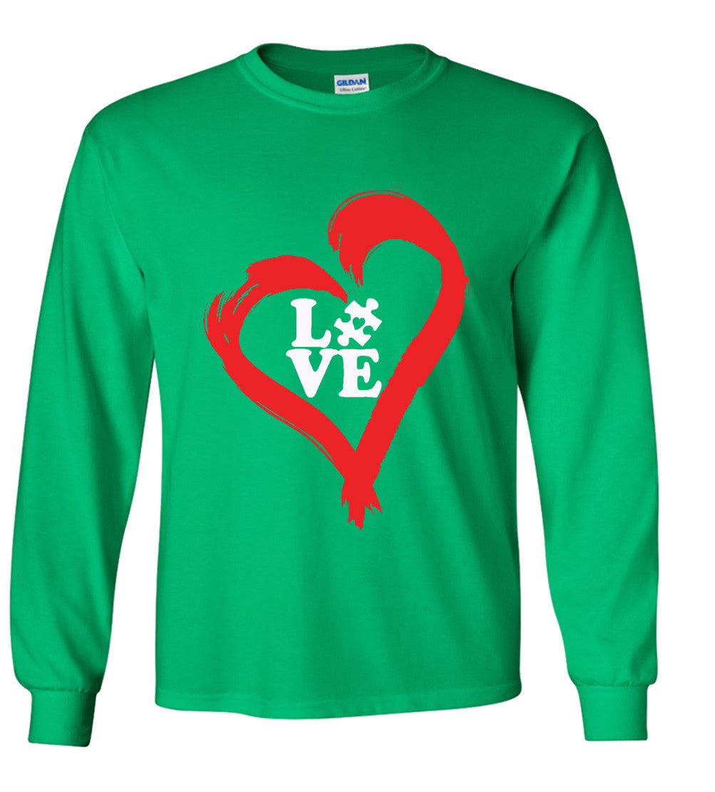 Autistic Heart Of Love Tshirt