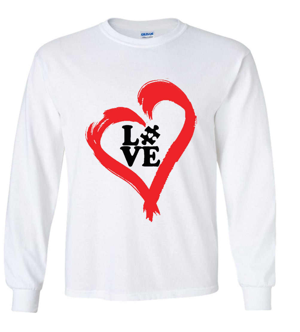 Autistic Heart Of Love Tshirt