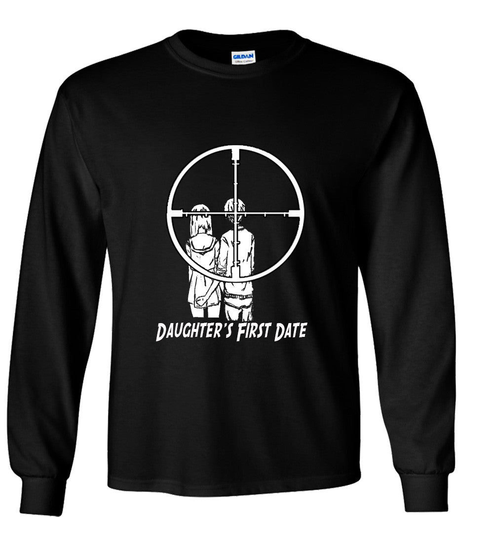 Daughter'S First Date Protective Dad Tshirt