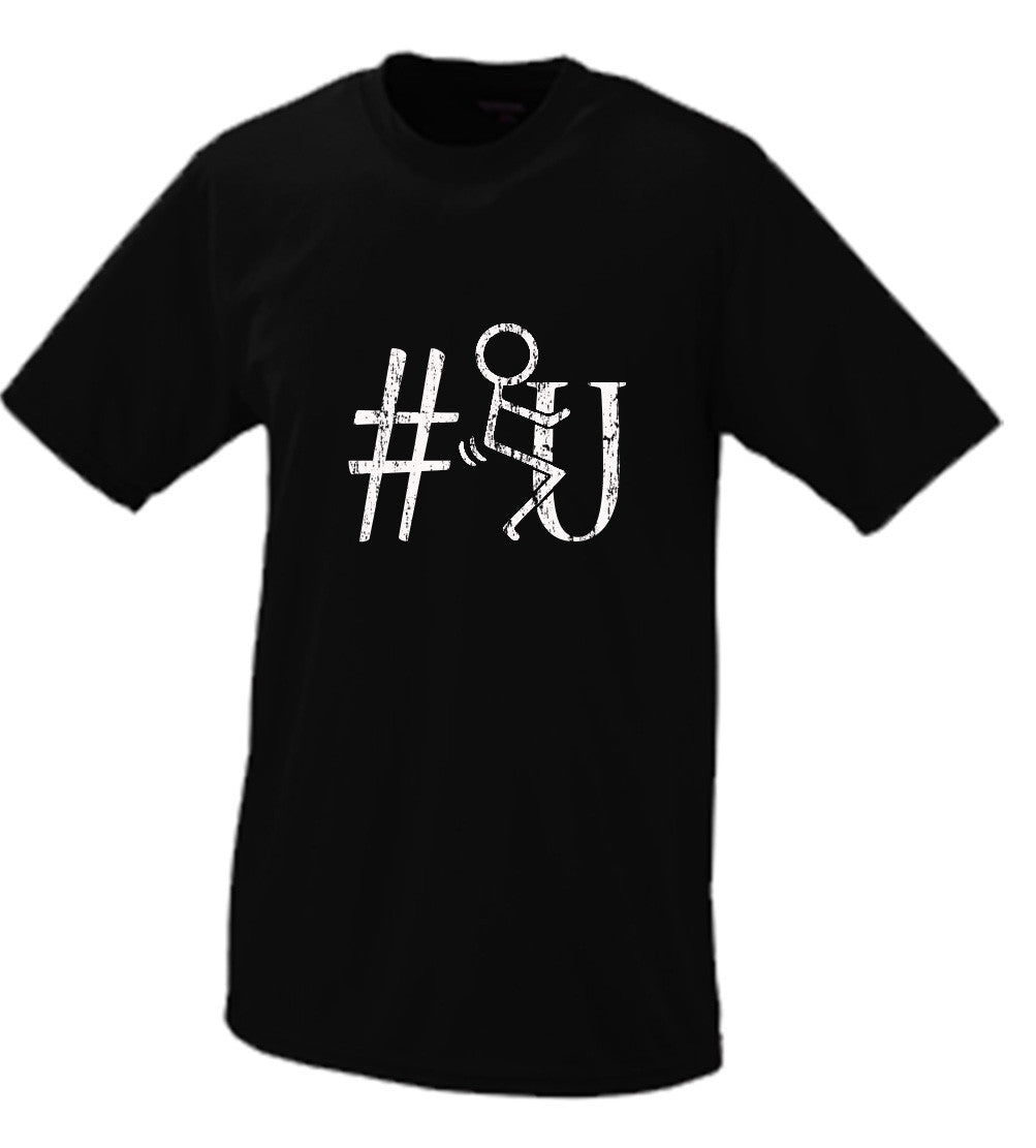 F*ck U Hash Tag, Stick Figure Parody T Shirt Comedy Funny