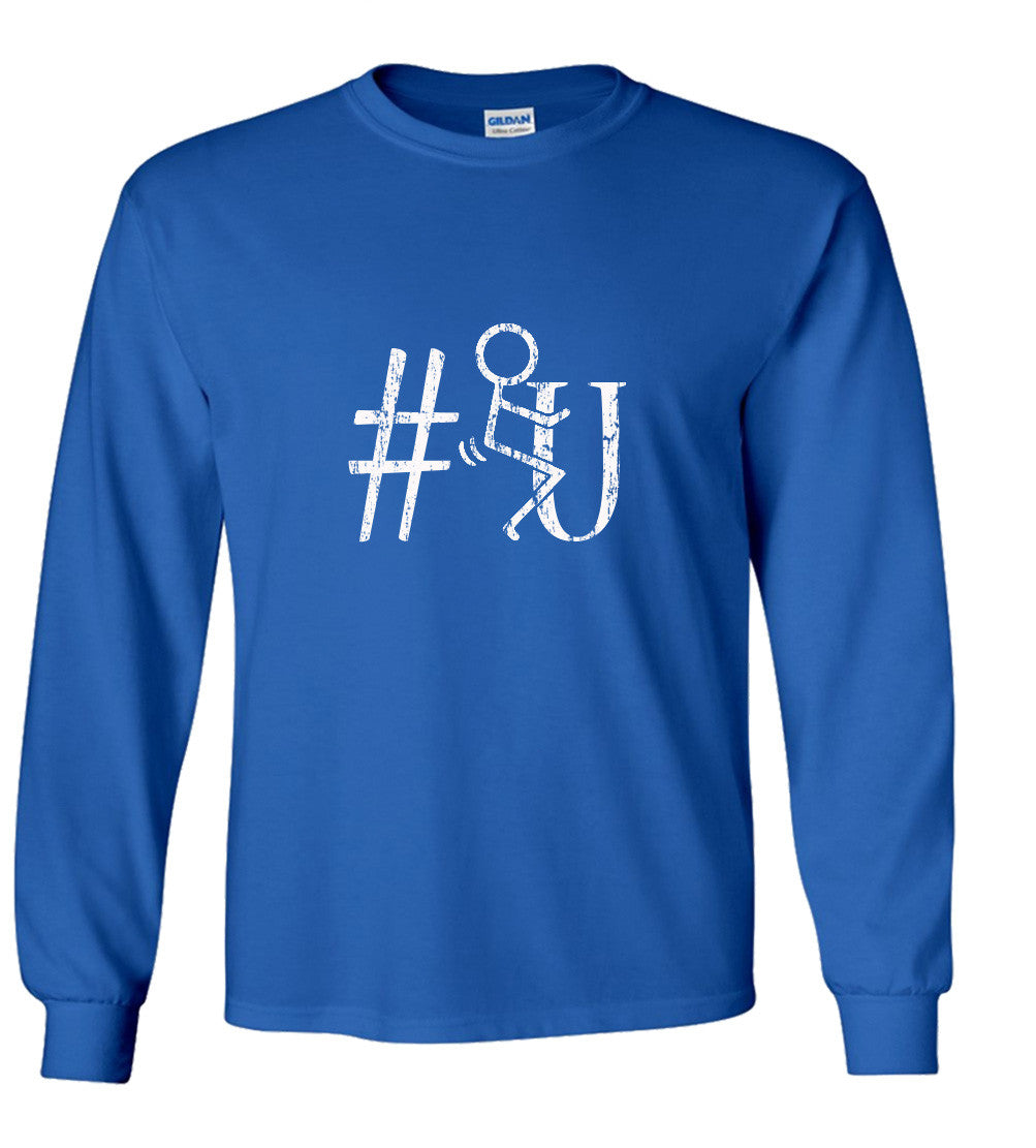 F*ck U Hash Tag, Stick Figure Parody T Shirt Comedy Funny