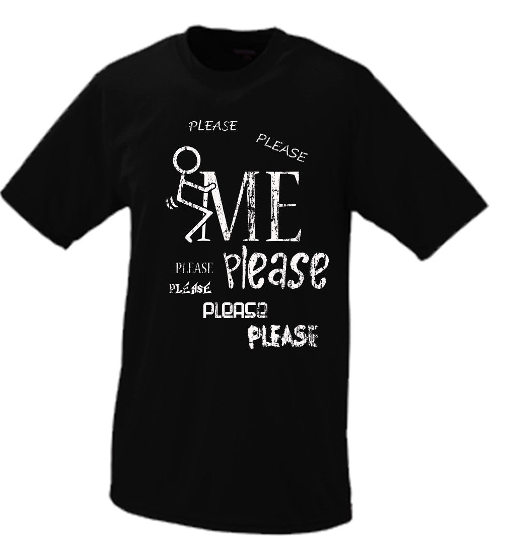 F*ck Me Please, Stick Figure Parody T Shirt Comedy Funny