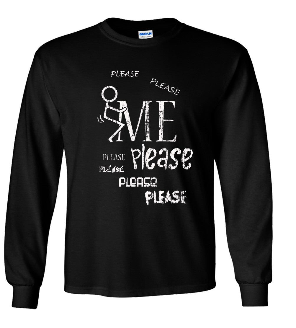 F*ck Me Please, Stick Figure Parody T Shirt Comedy Funny