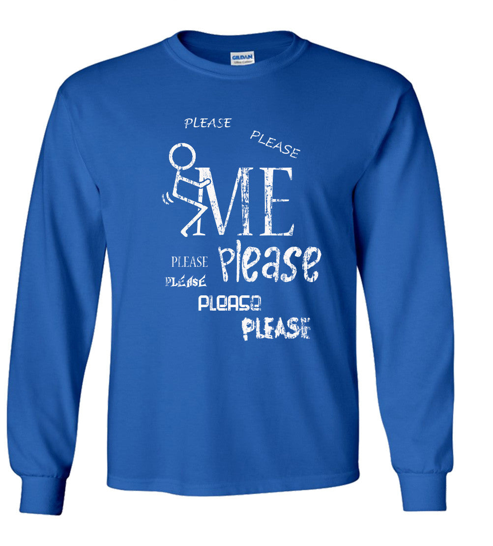 F*ck Me Please, Stick Figure Parody T Shirt Comedy Funny