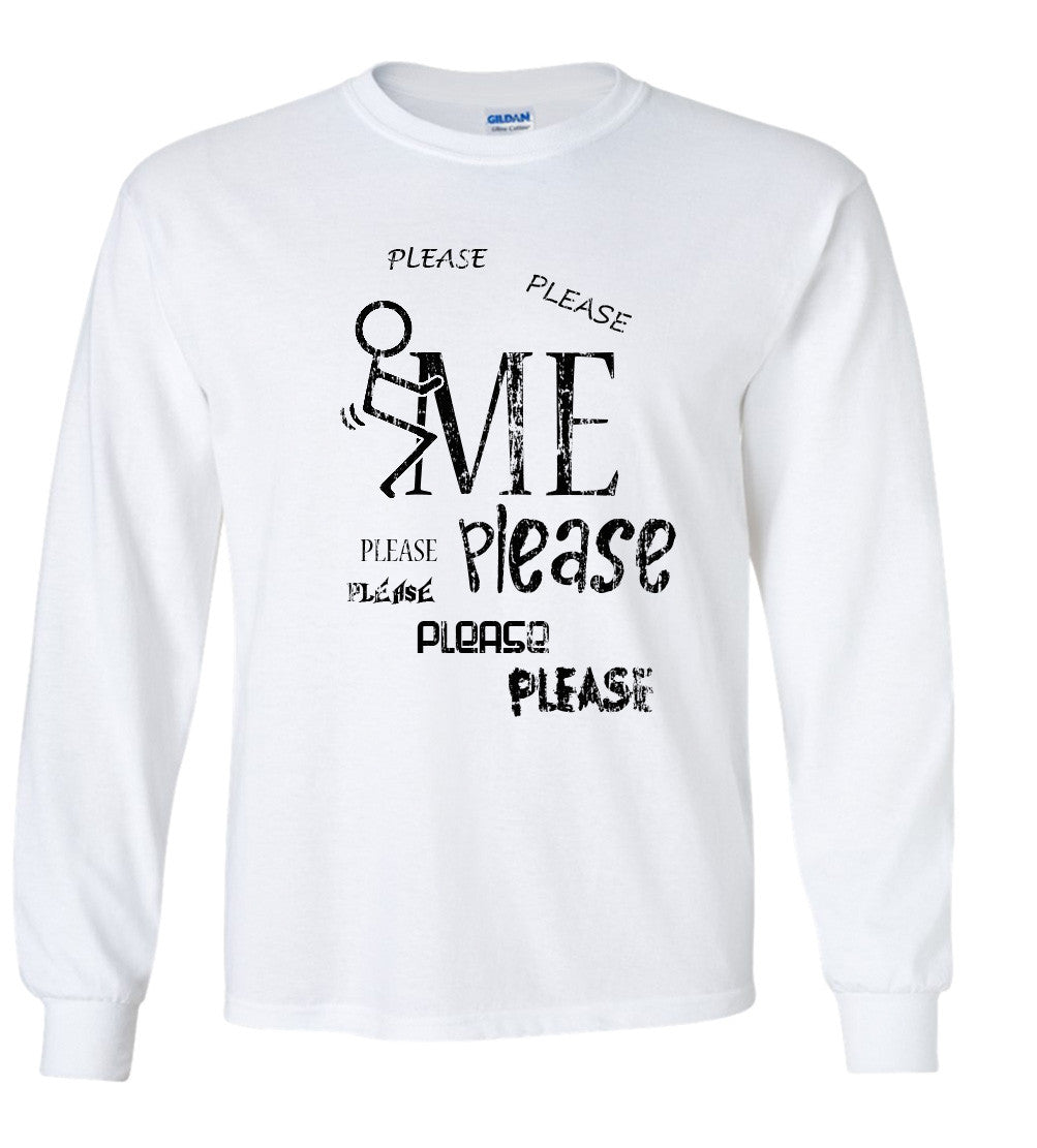 F*ck Me Please, Stick Figure Parody T Shirt Comedy Funny