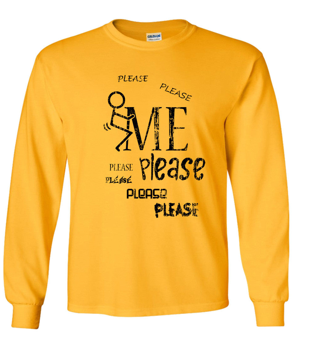 F*ck Me Please, Stick Figure Parody T Shirt Comedy Funny