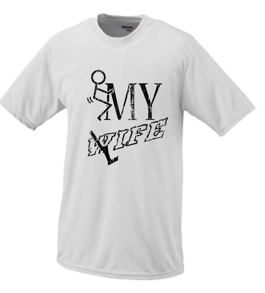 F*ck My Wife...OOPS, Life, Stick Figure Parody T Shirt Comedy Funny