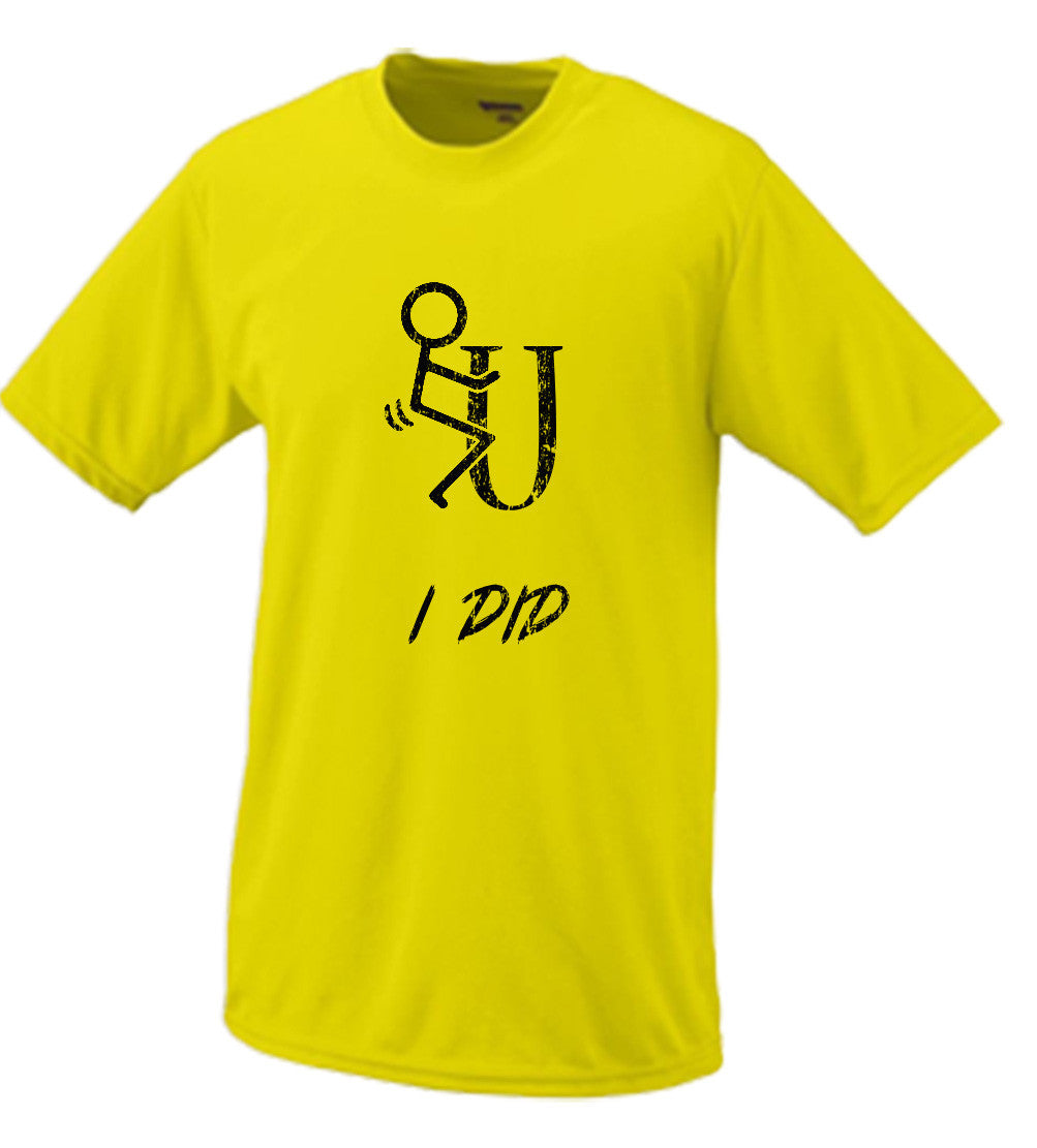 F*ck You I Did, Stick Figure Parody T Shirt Comedy Funny