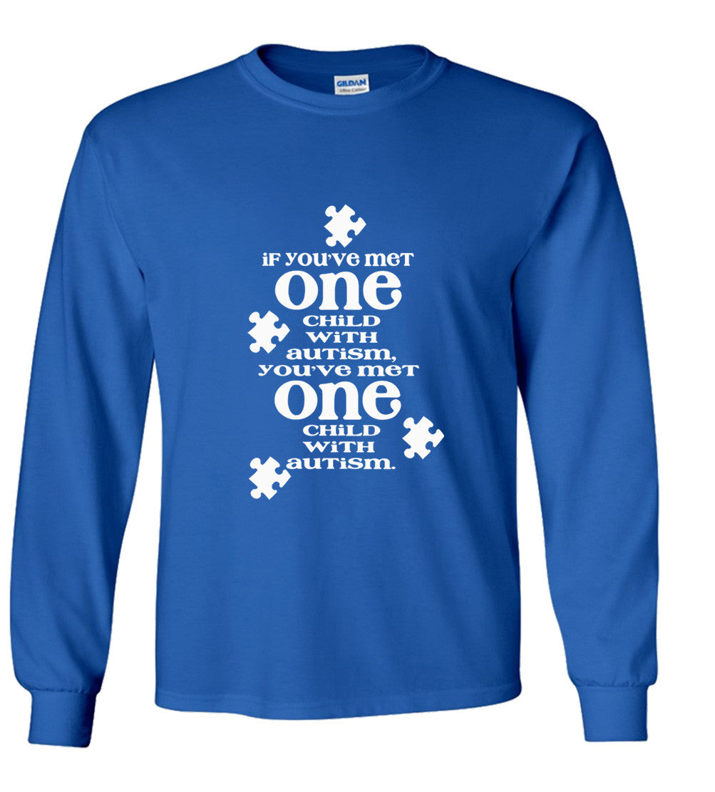 If You've Met One Autistic Child, You've Met One Autistic Child T shirt