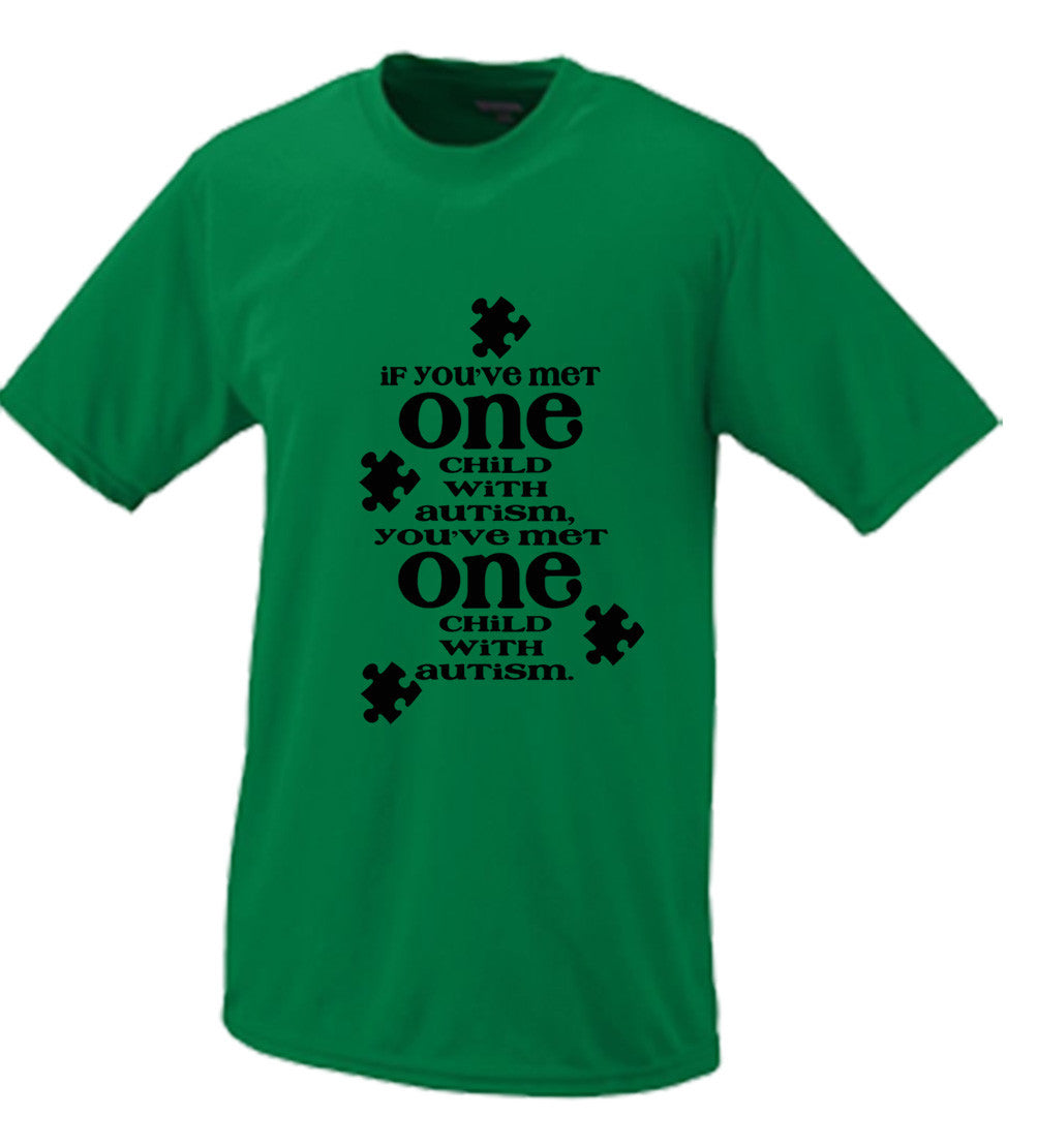 If You've Met One Autistic Child, You've Met One Autistic Child T shirt