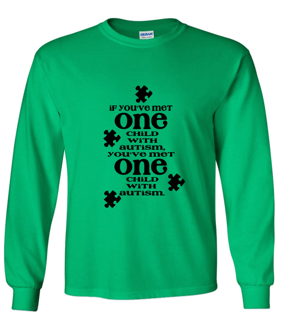 If You've Met One Autistic Child, You've Met One Autistic Child T shirt