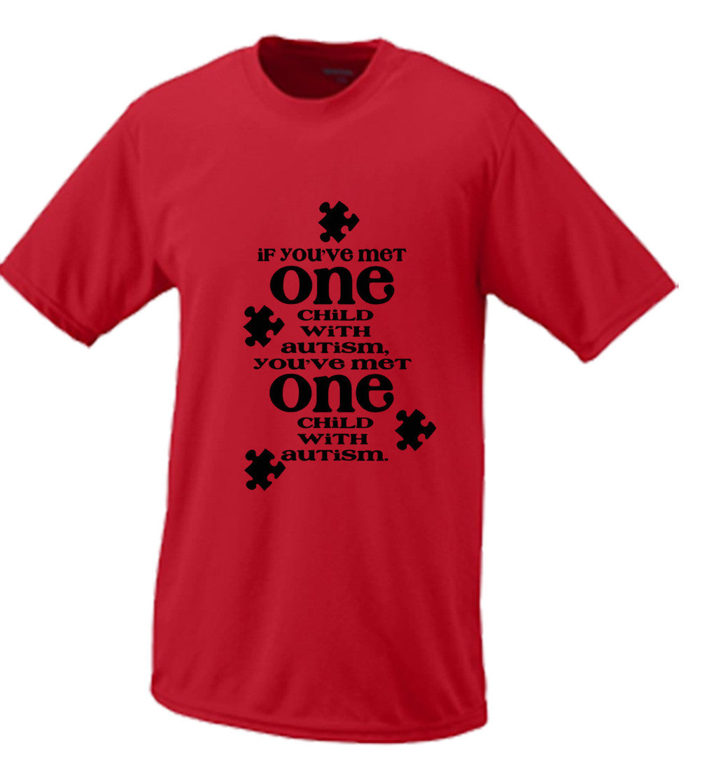 If You've Met One Autistic Child, You've Met One Autistic Child T shirt