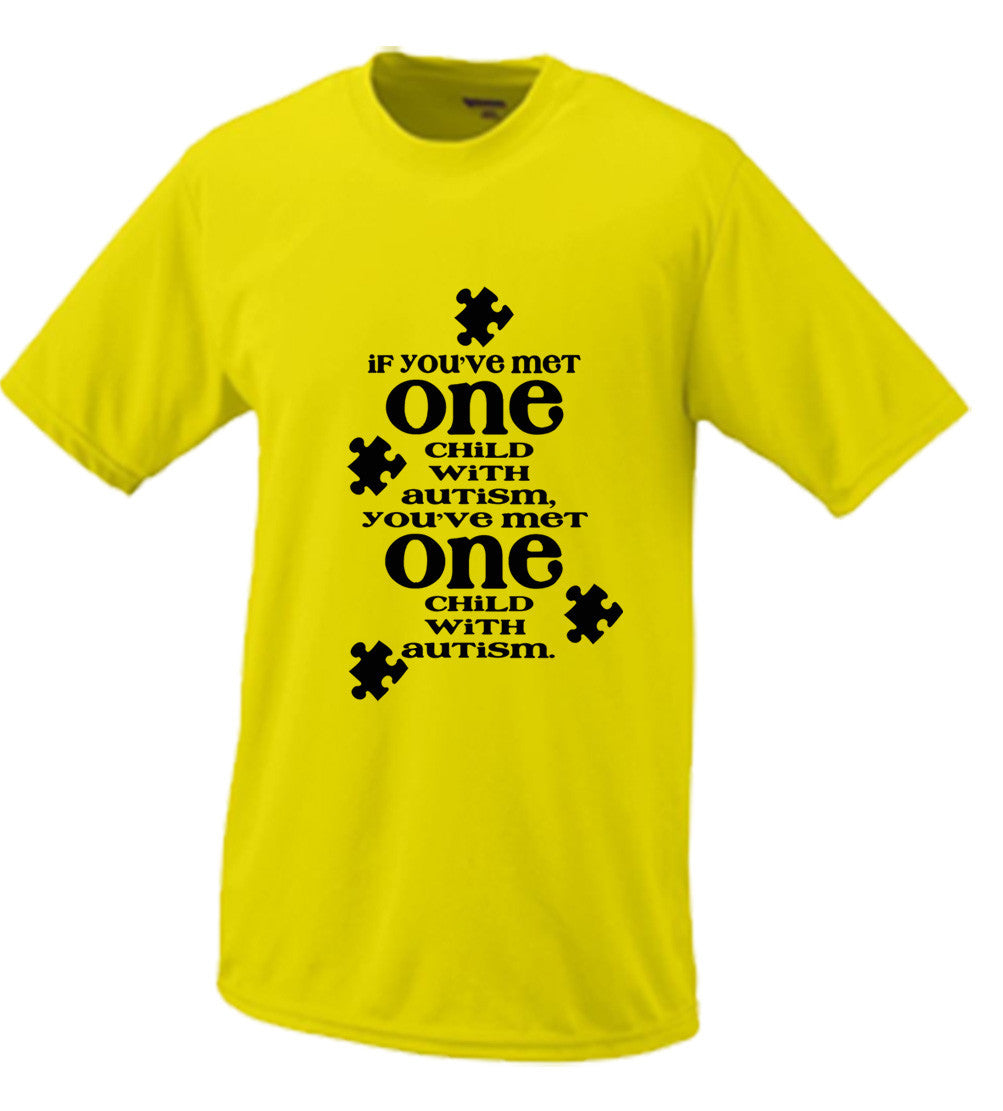 If You've Met One Autistic Child, You've Met One Autistic Child T shirt