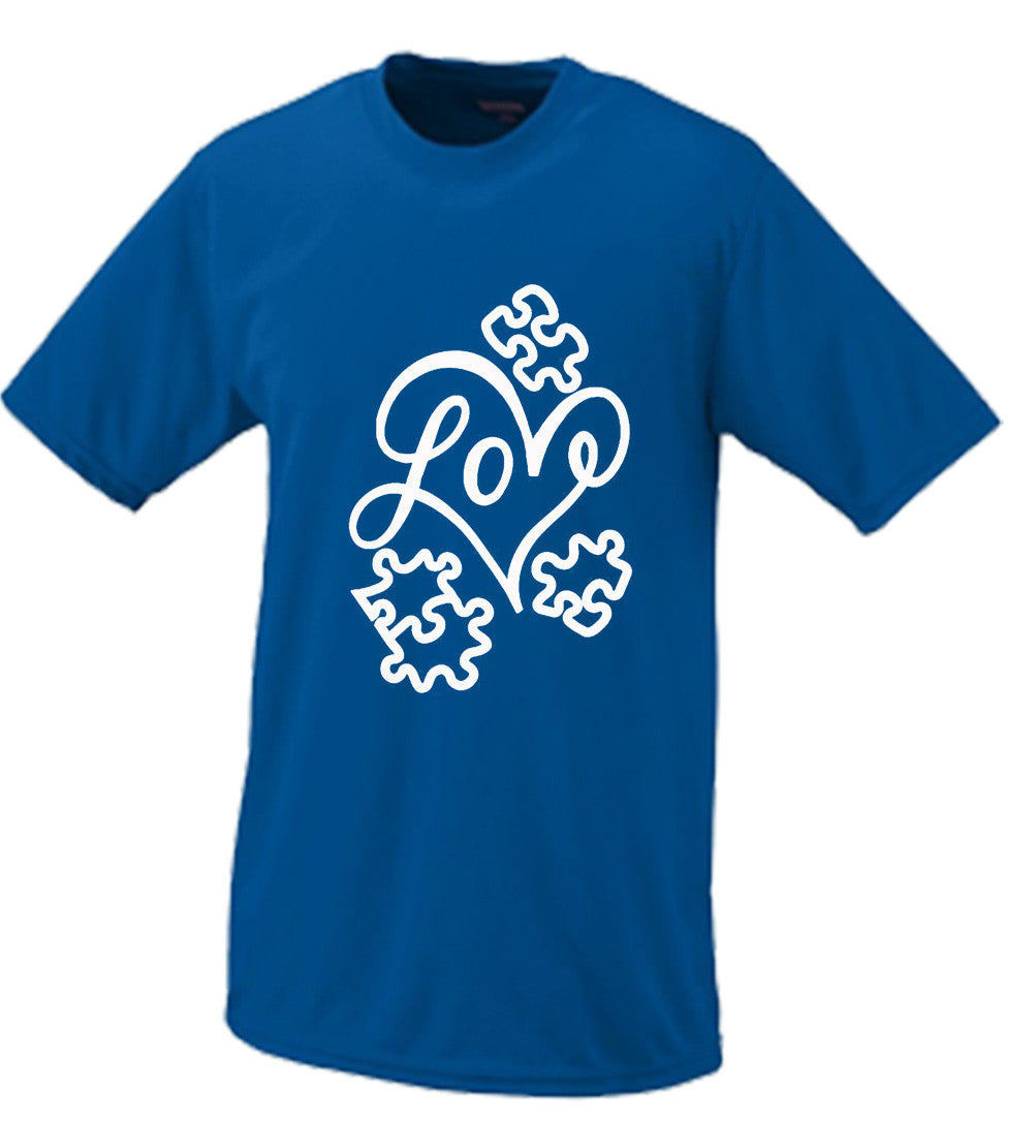 Love Autism Puzzle Pieces Tshirt