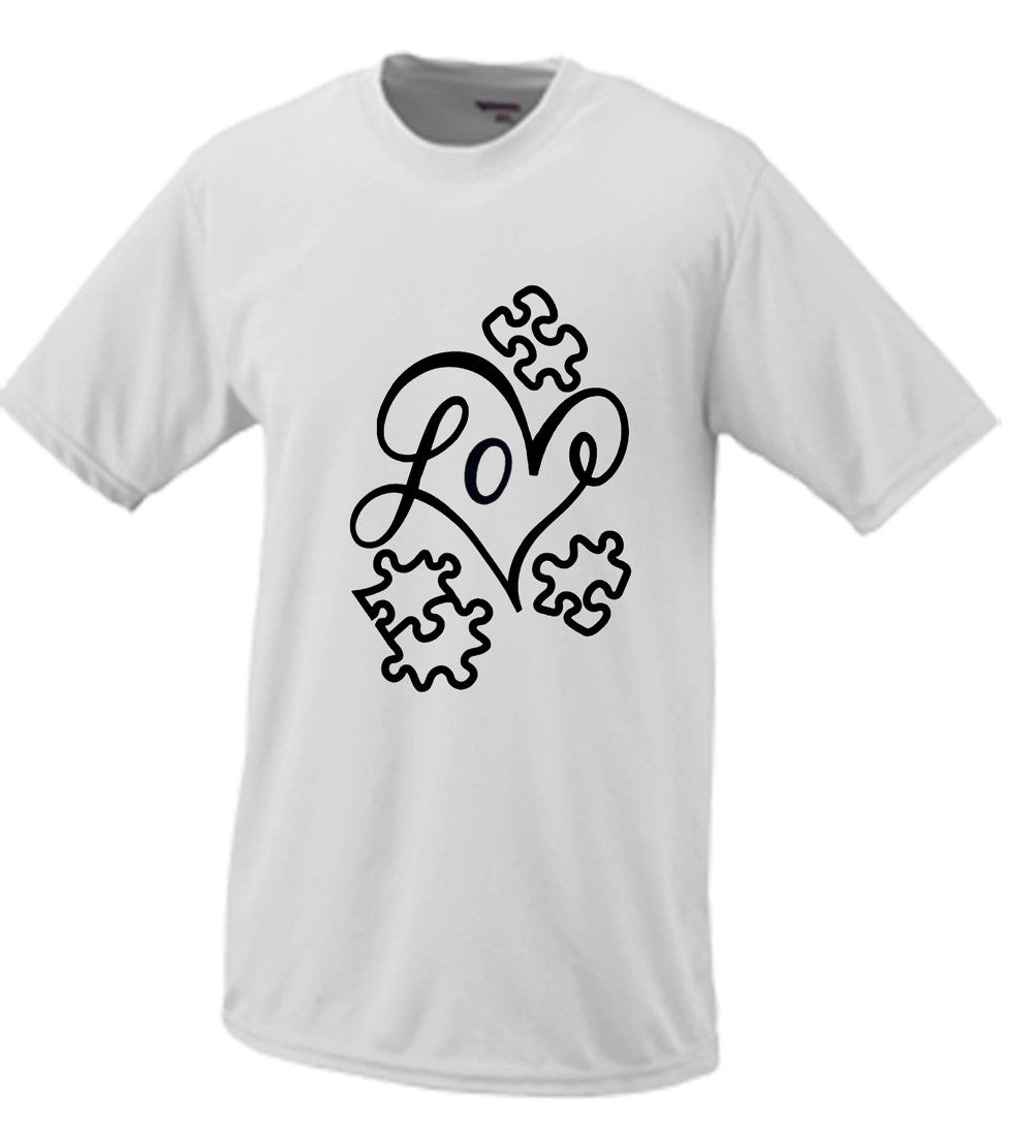 Love Autism Puzzle Pieces Tshirt