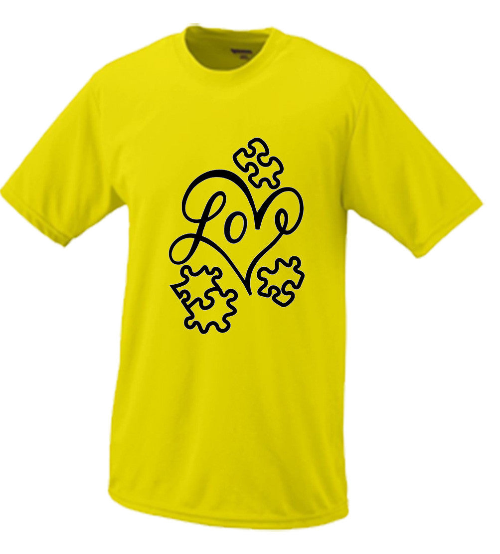 Love Autism Puzzle Pieces Tshirt