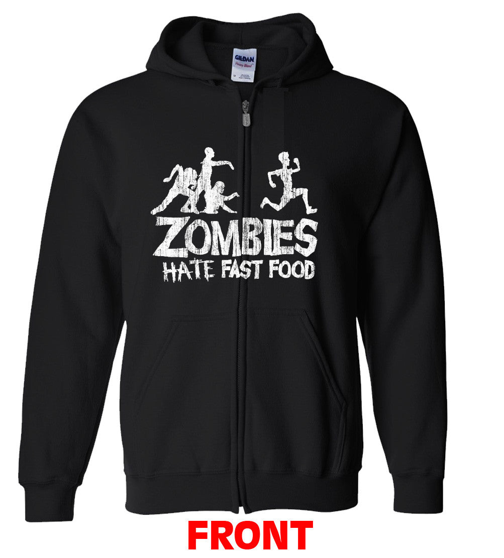 Zombies Hate Fast Food, Parody Comedy Funny T Shirt