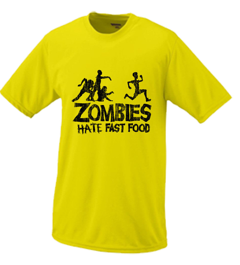 Zombies Hate Fast Food, Parody Comedy Funny T Shirt