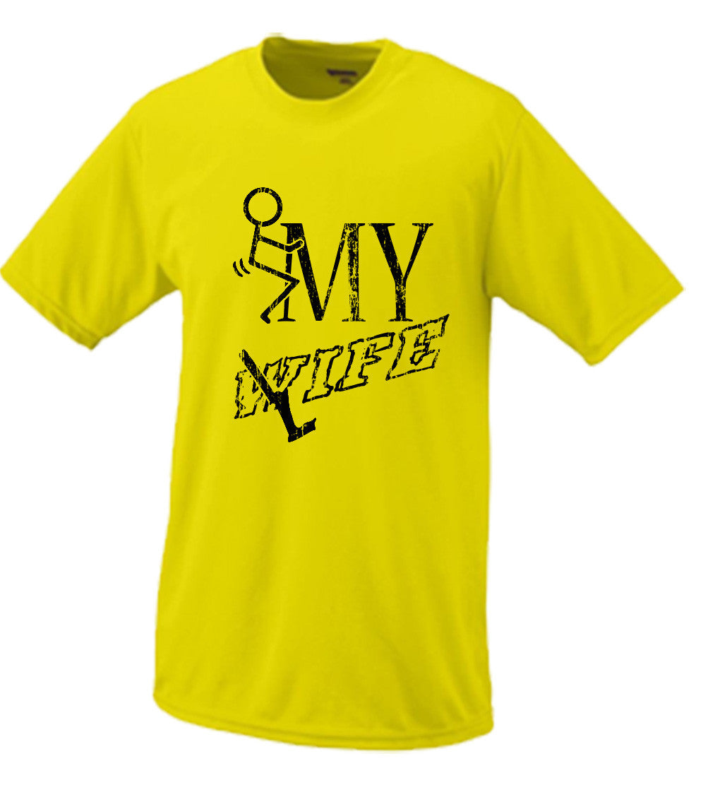 F*ck My Wife...OOPS, Life, Stick Figure Parody T Shirt Comedy Funny